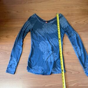Free people Floral Blue Women's Top